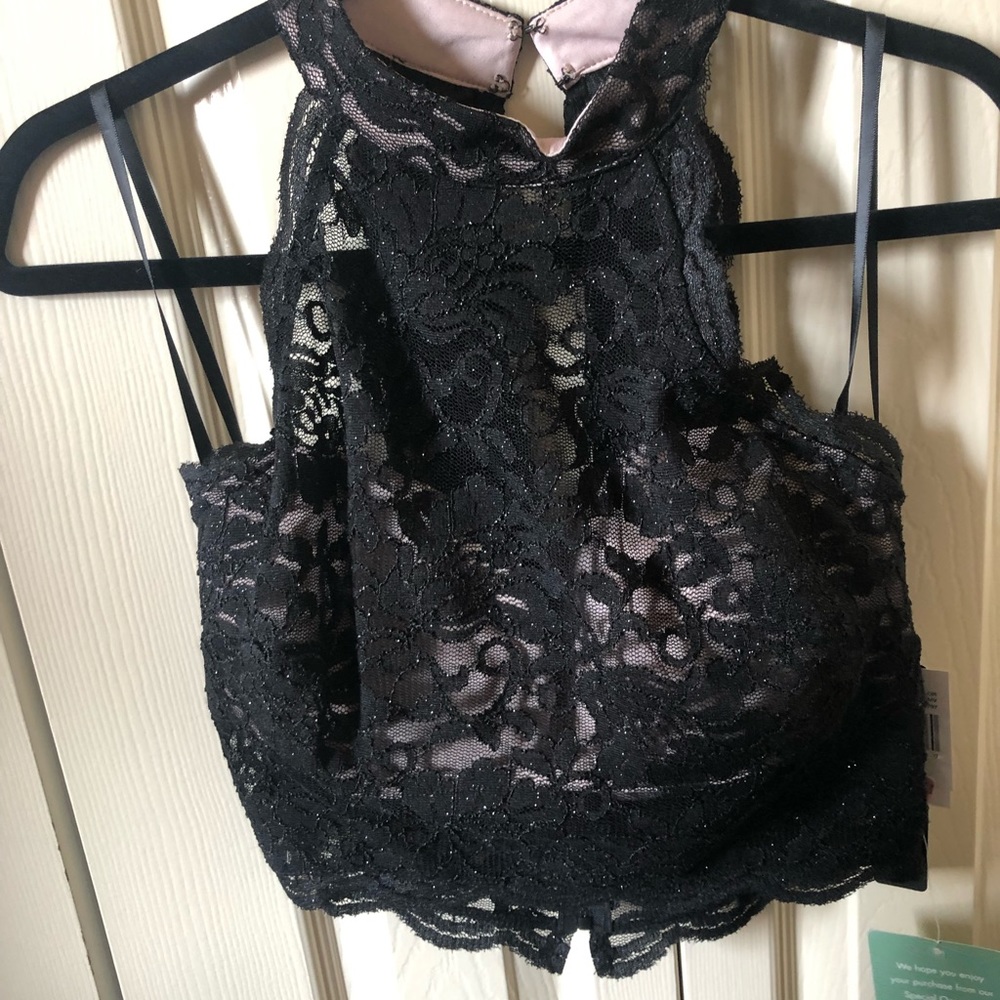 My Michelle black w/sparkles 2 piece formal dress